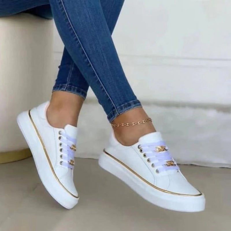 Lace-Up Platform Sneakers for Women