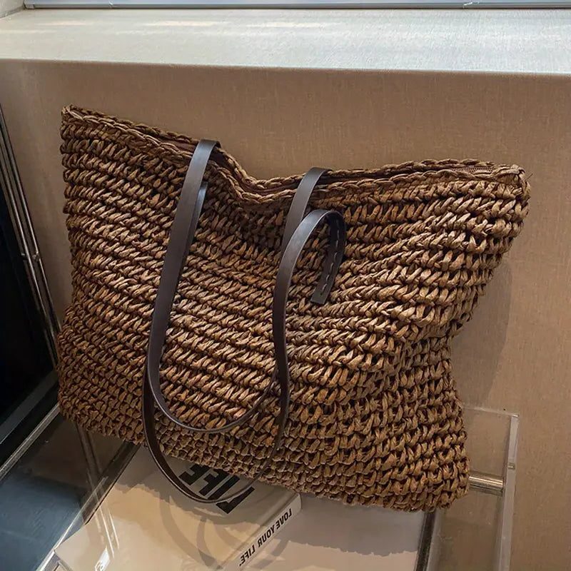 Large Woven Tote Bag for Women - View 7