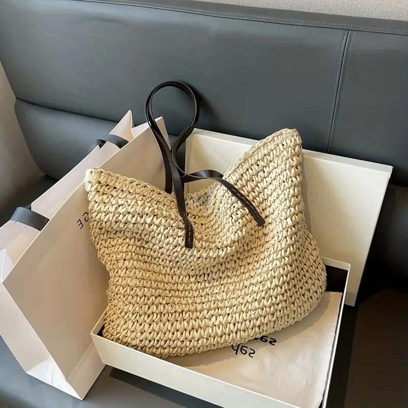 Large Woven Tote Bag for Women - View 9