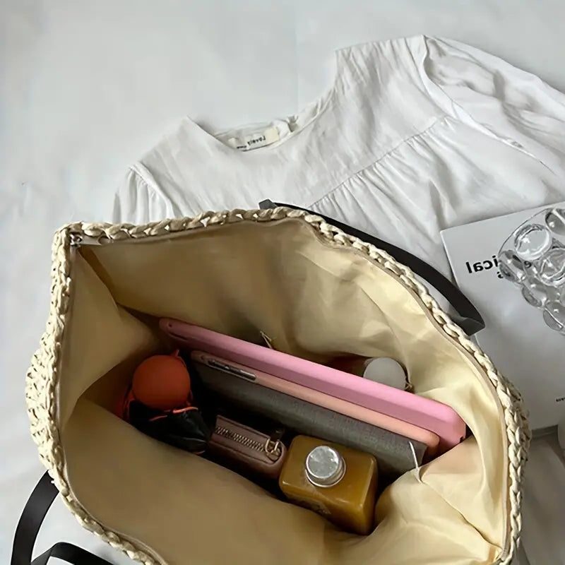 Large Woven Tote Bag for Women - View 10