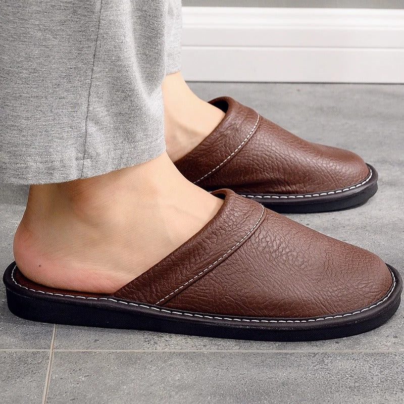 Leather Slip-On Mules for Women