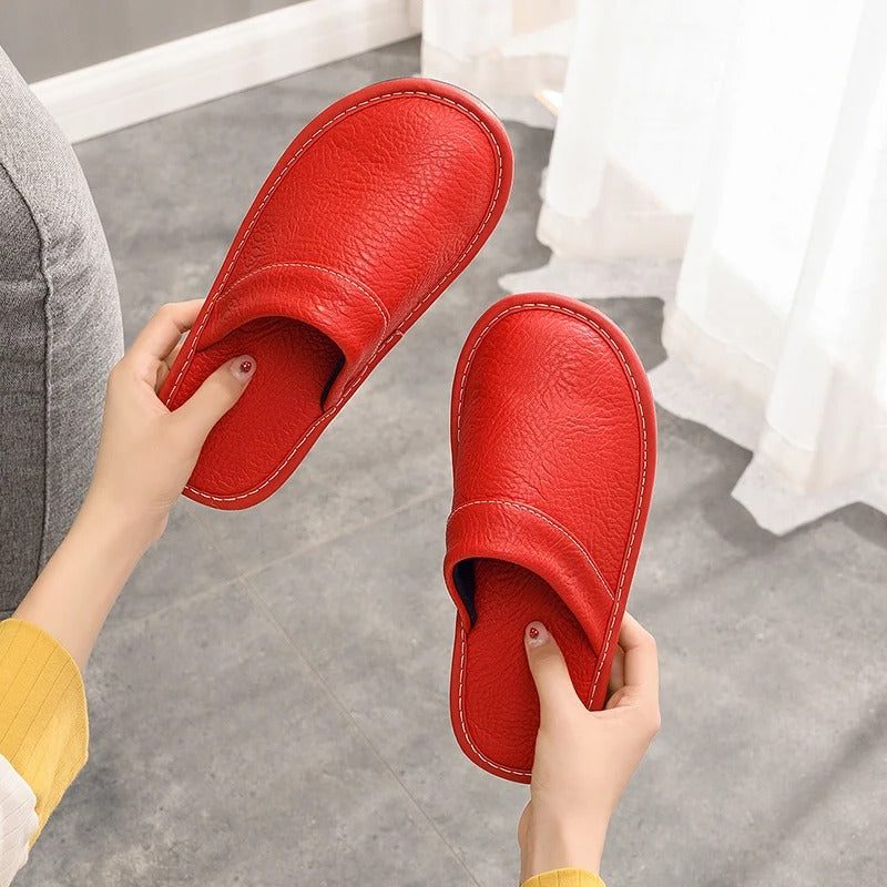 Leather Slip-On Mules for Women - View 9