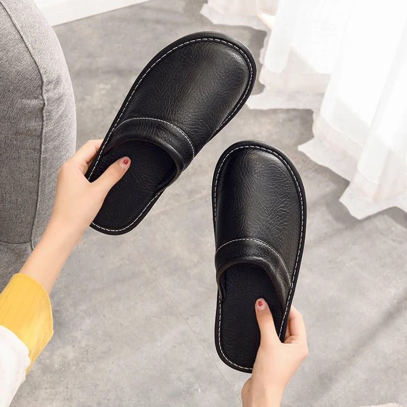 Leather Slip-On Mules for Women - View 4