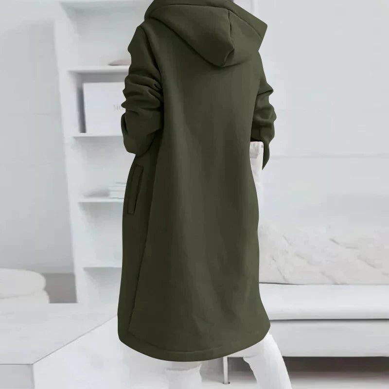 Long Zip-Up Hoodie for Women