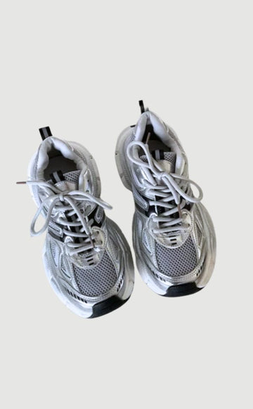 Mesh Chunky Sneakers with Lace-Up for Women