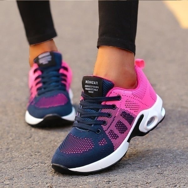 Mesh Lace-Up Sneakers for Women