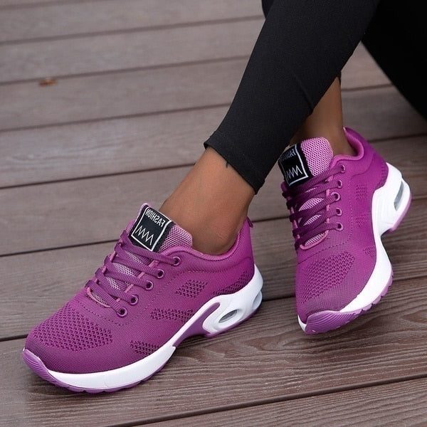 Mesh Lace-Up Sneakers for Women