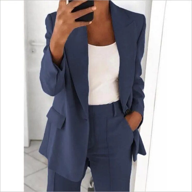 Oversized Blazer Suit Set for Women - View 12