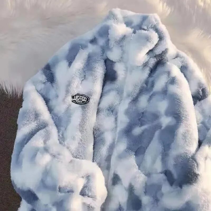 Oversized Fuzzy Fleece Jacket for Women