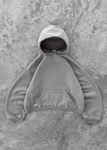 Oversized Hoodie for Women - Cement Gray