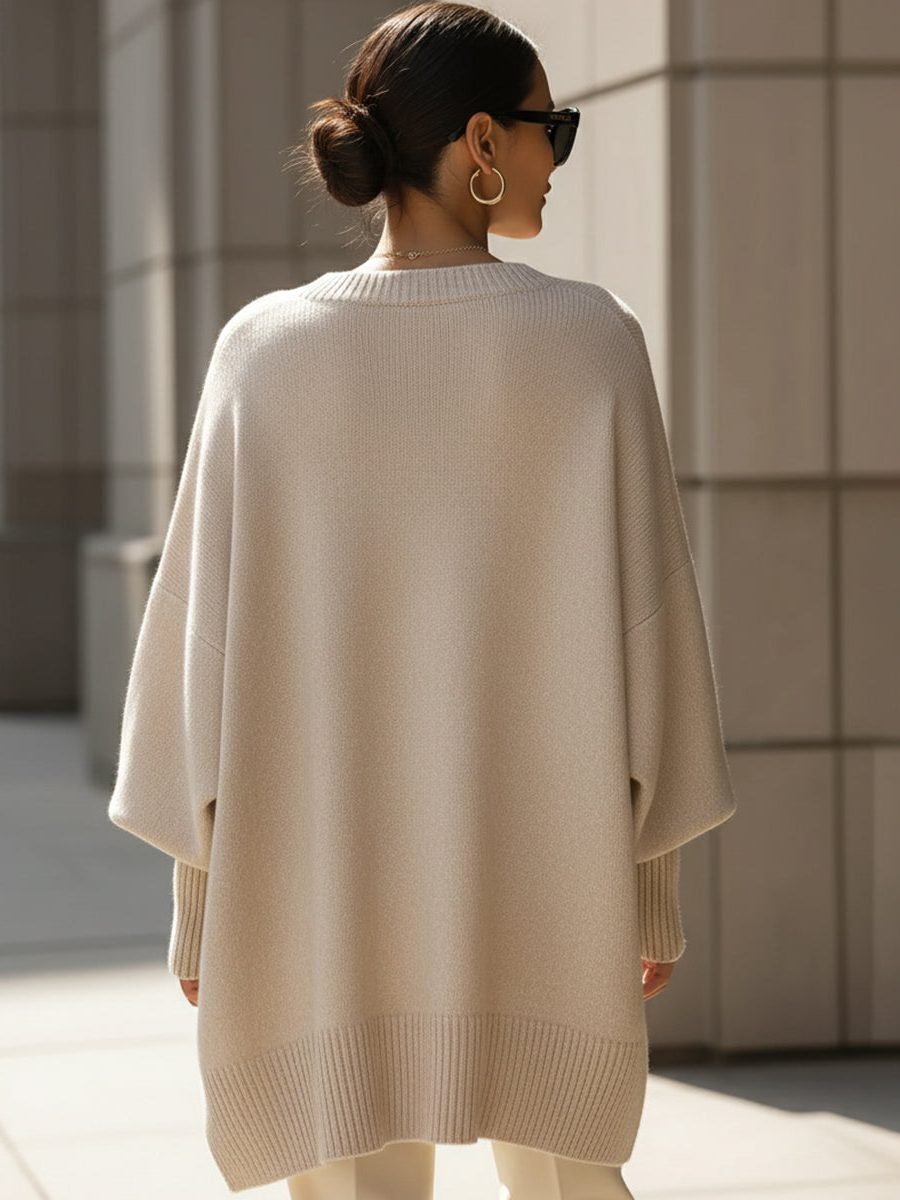 Oversized Knit Sweater for Women - View 7