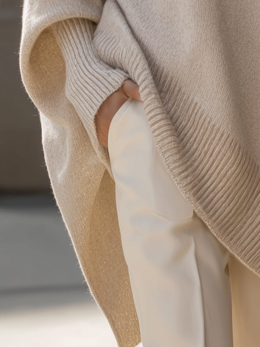 Oversized Knit Sweater for Women - View 8