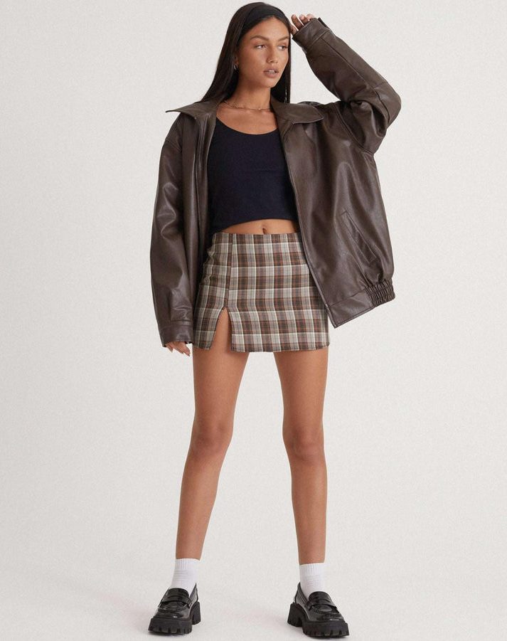 Oversized Leather Jacket for Women