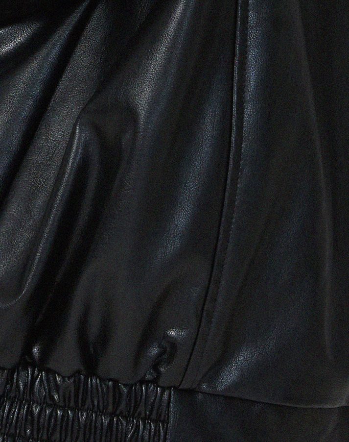Oversized Leather Jacket for Women - View 7