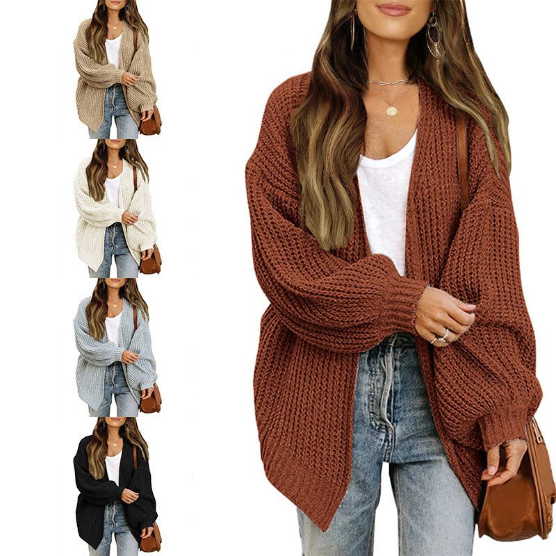Oversized Open Knit Cardigan for Women