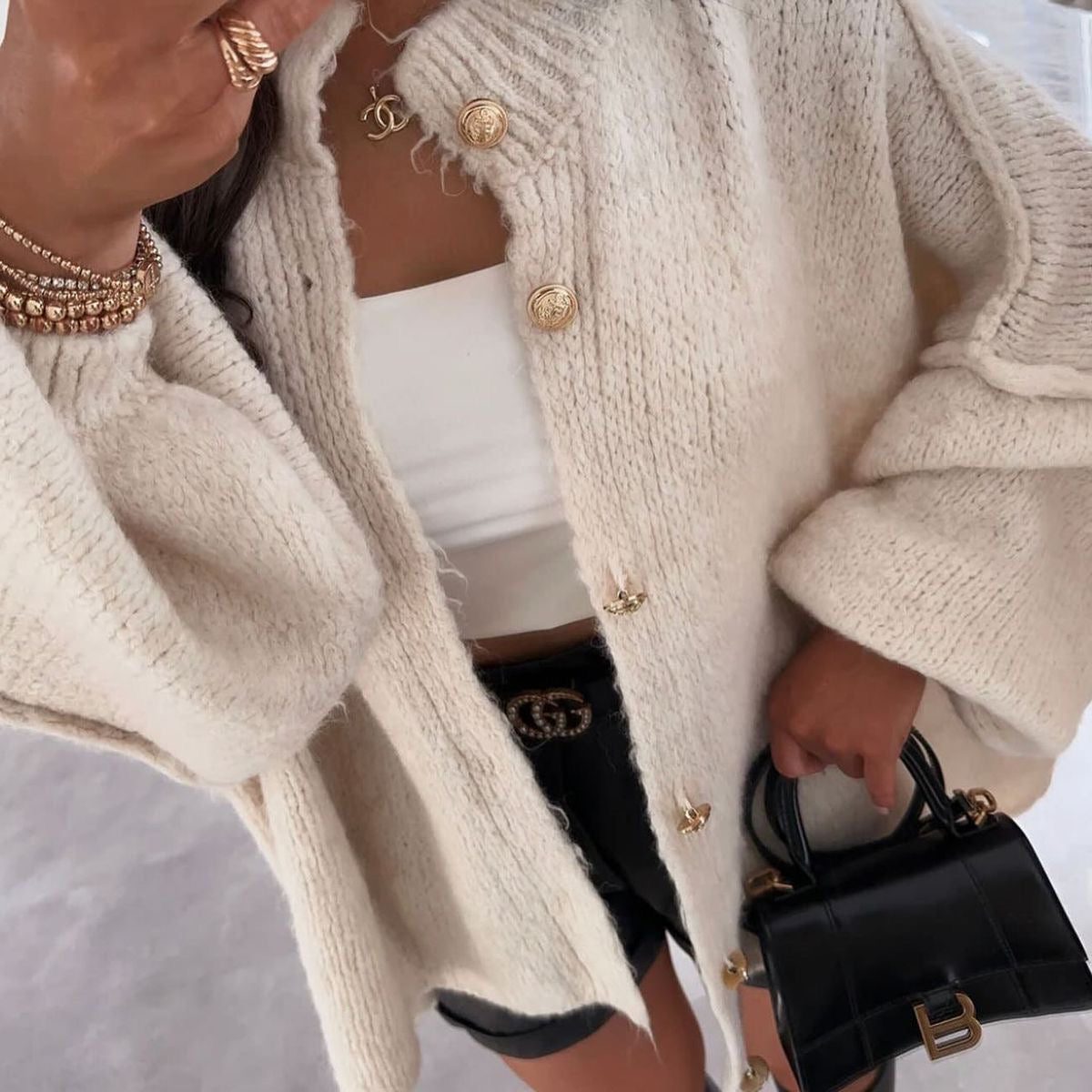 Oversized Wool Cardigan for Women - View 6