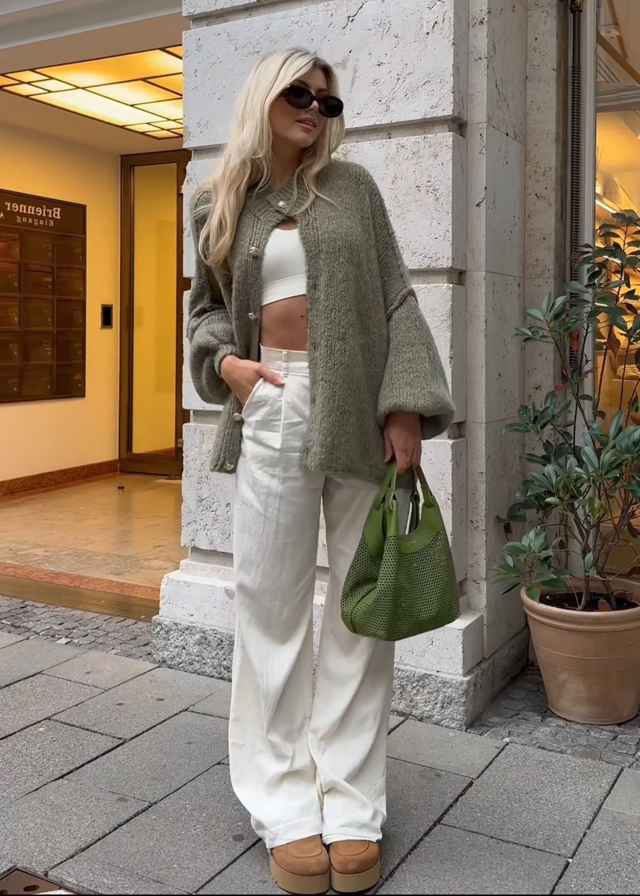 Oversized Wool Cardigan for Women