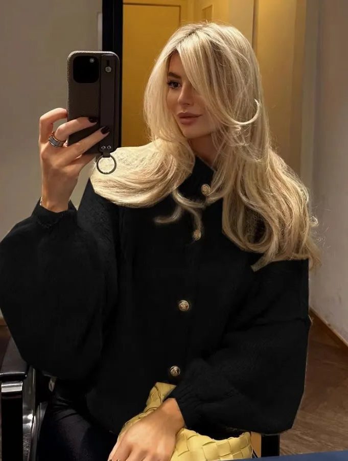 Oversized Wool Cardigan for Women