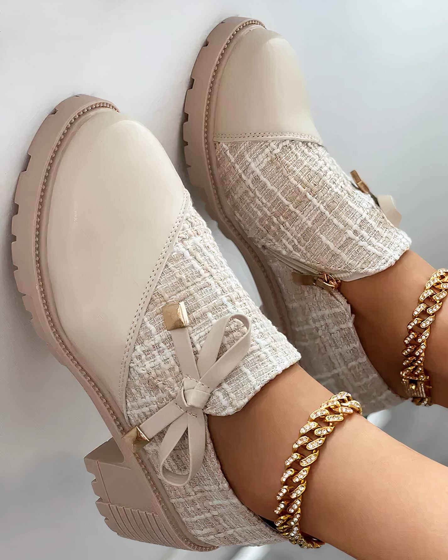 Platform Lace-Up Ankle Boots for Women - View 3