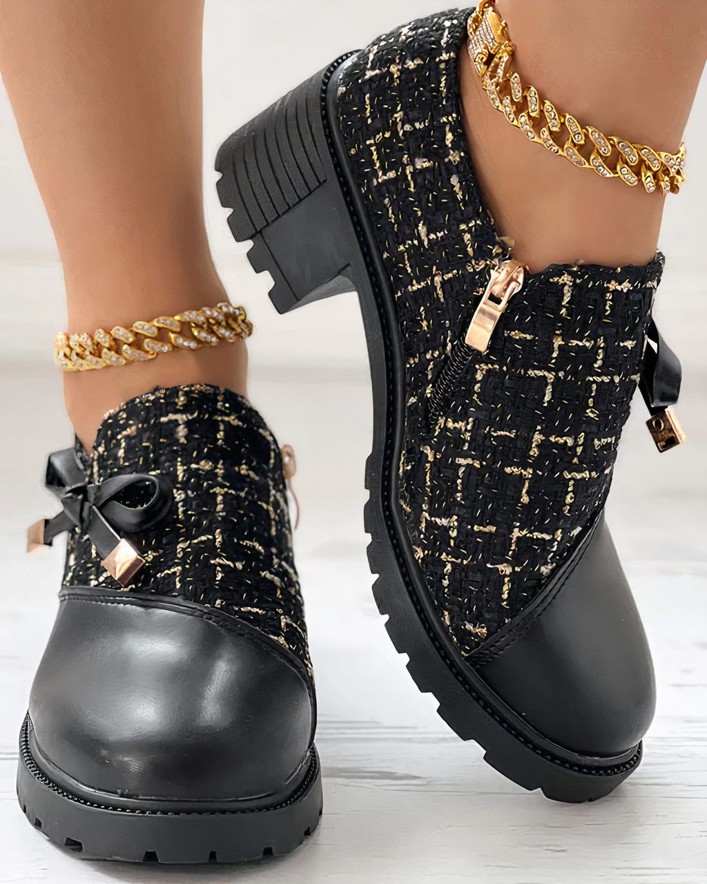 Platform Lace-Up Ankle Boots for Women - View 5