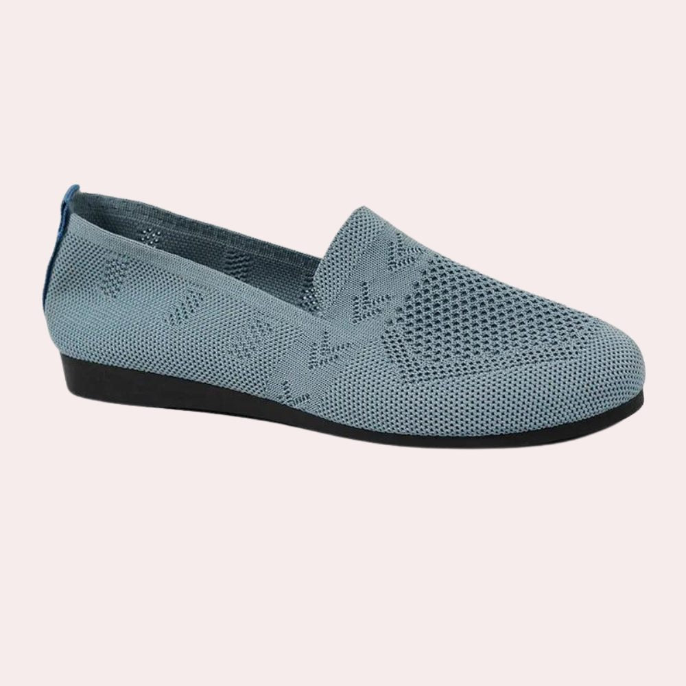 Platform Slip-On Shoes with Ankle Strap for Women
