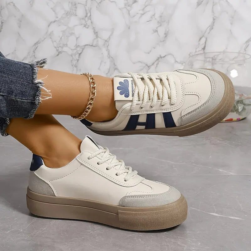 Platform Sneakers with Lace-Up for Women