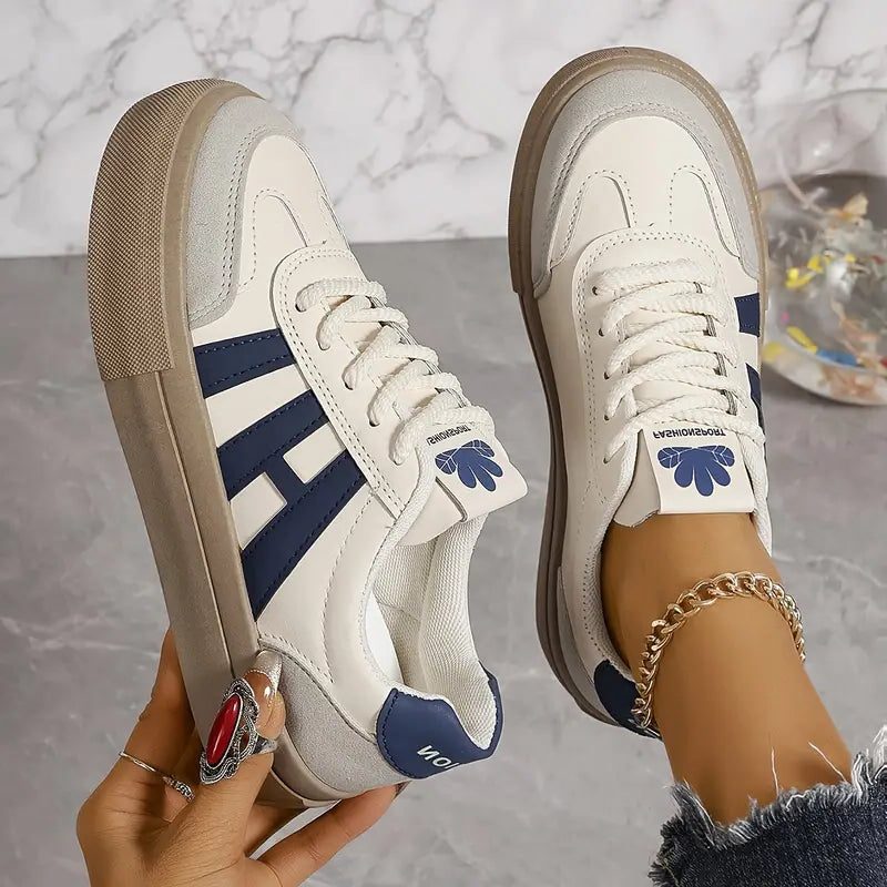 Platform Sneakers with Lace-Up for Women