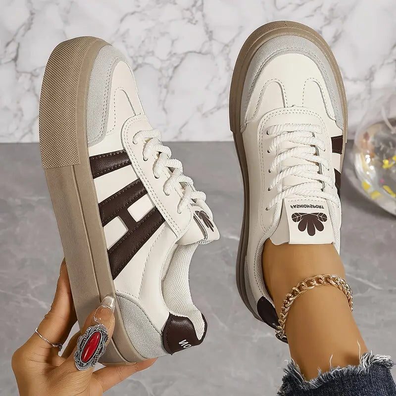 Platform Sneakers with Lace-Up for Women
