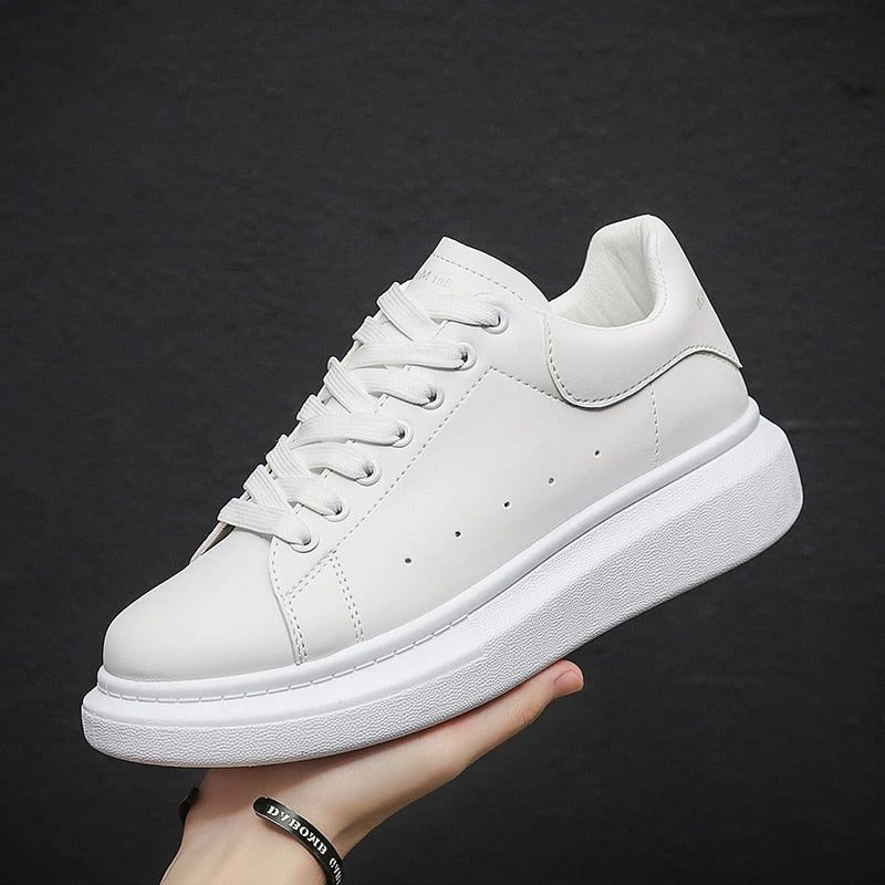Platform Thick Sole Lace-Up Sneakers for Women