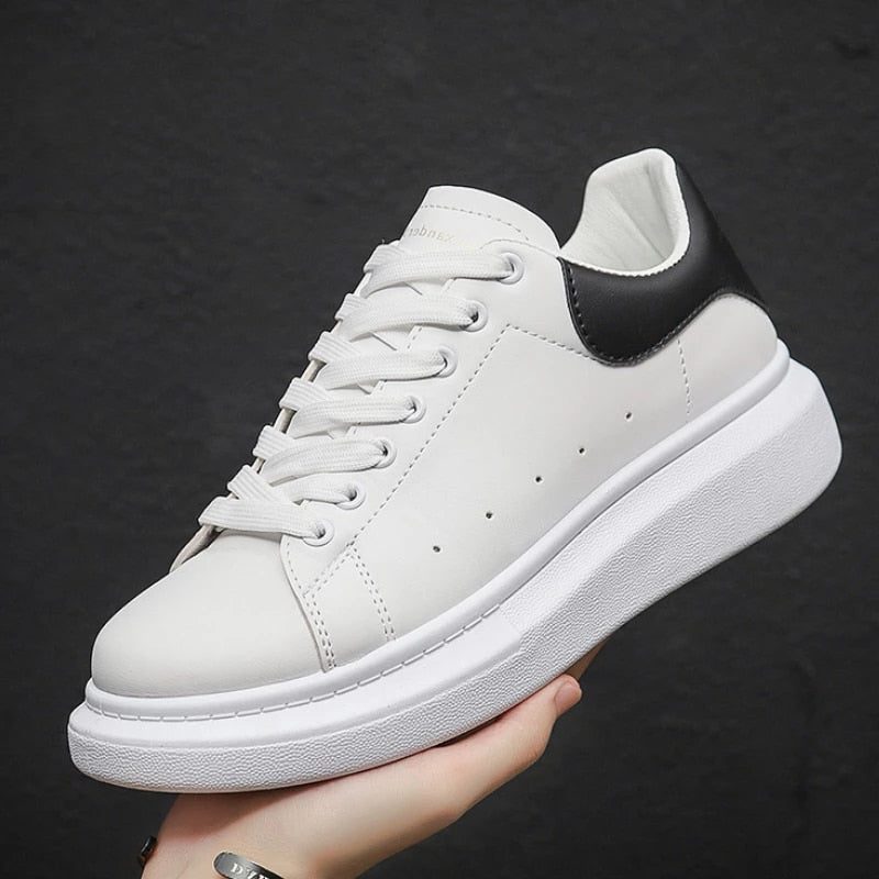 Platform Thick Sole Lace-Up Sneakers for Women - View 3