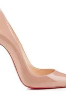 Pointed Toe Court Shoes for Women - Apricot 8CM