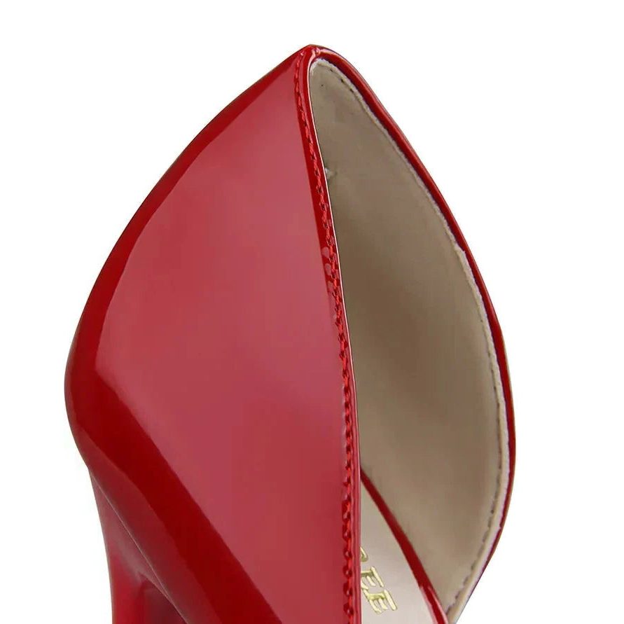 Pointed Toe Patent Leather Pumps for Women - View 4