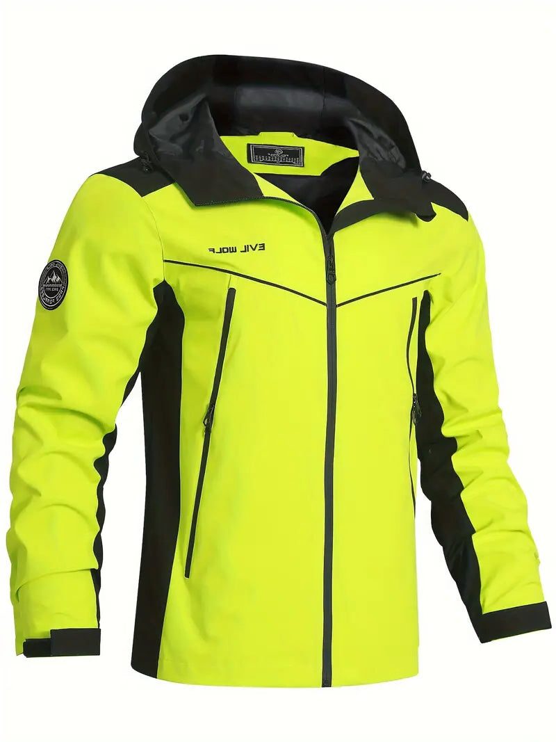 Reflective Zip-Up Outdoor Jacket for Men - View 10