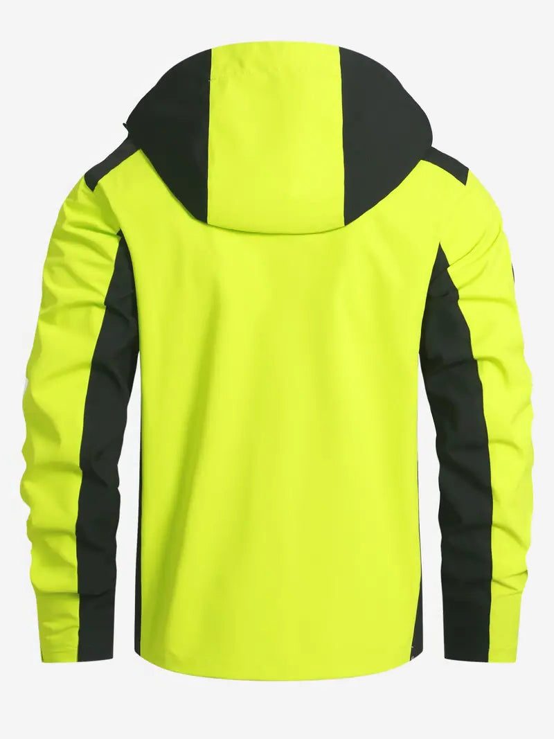 Reflective Zip-Up Outdoor Jacket for Men - View 7