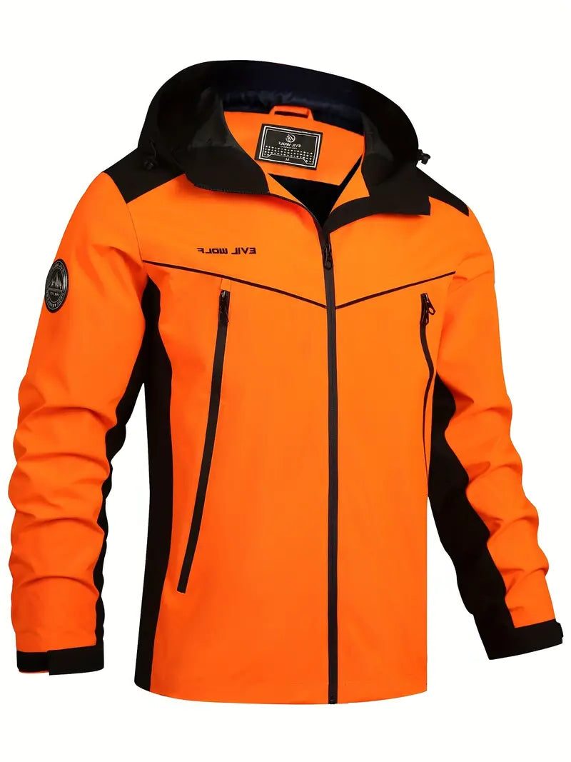 Reflective Zip-Up Outdoor Jacket for Men - View 8