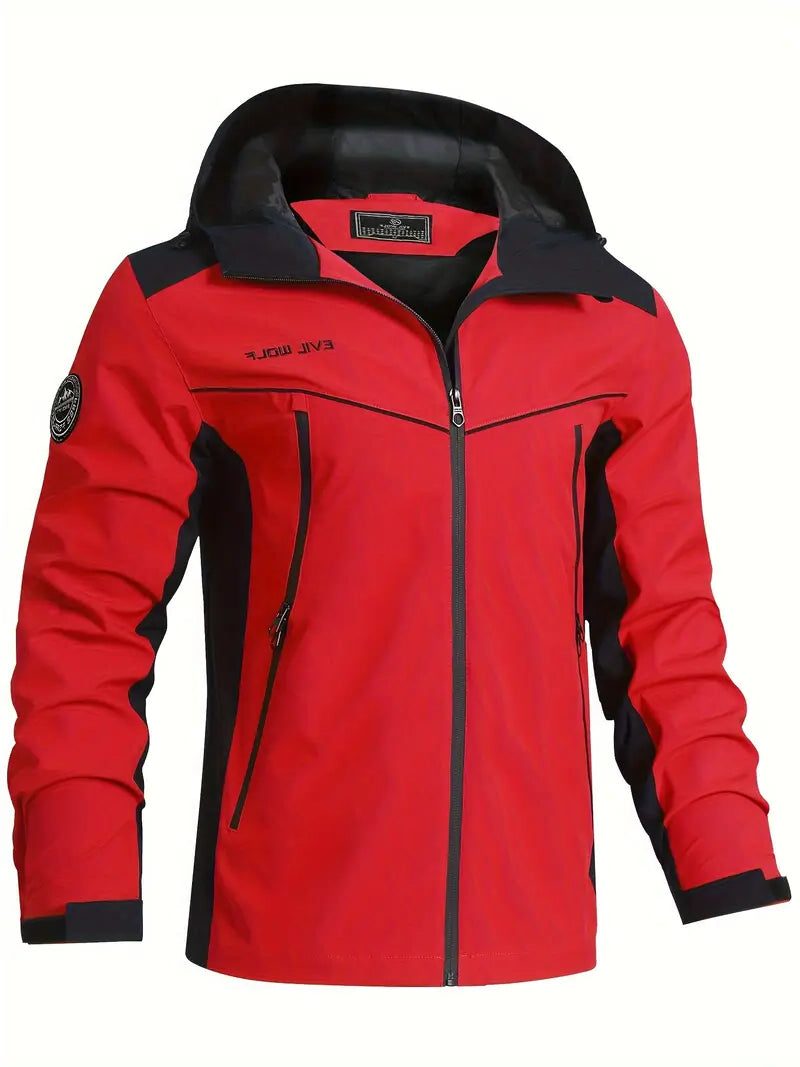 Reflective Zip-Up Outdoor Jacket for Men - View 9
