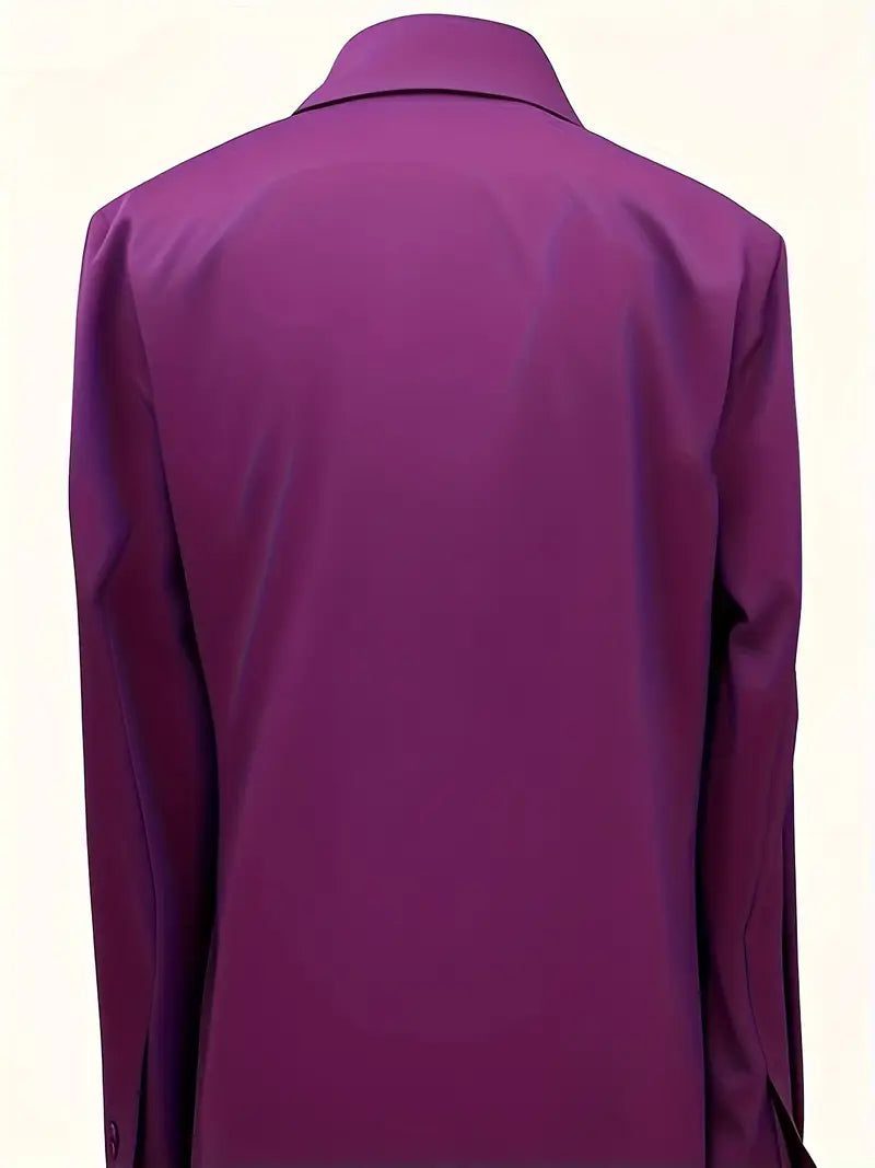 Satin V-Neck Blouse with Long Sleeves for Women - View 45