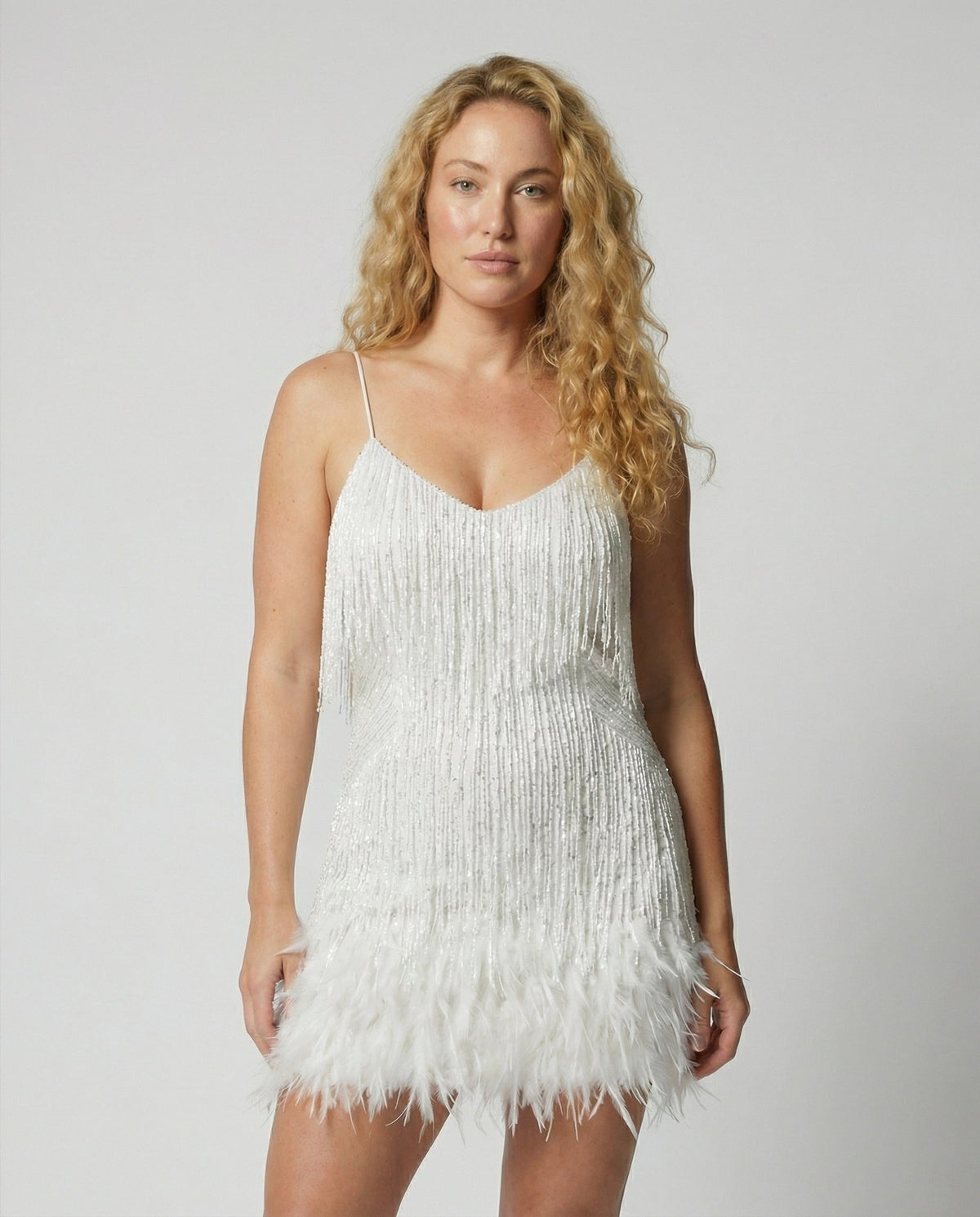 Sequin Fringe Mini Cocktail Dress for Women