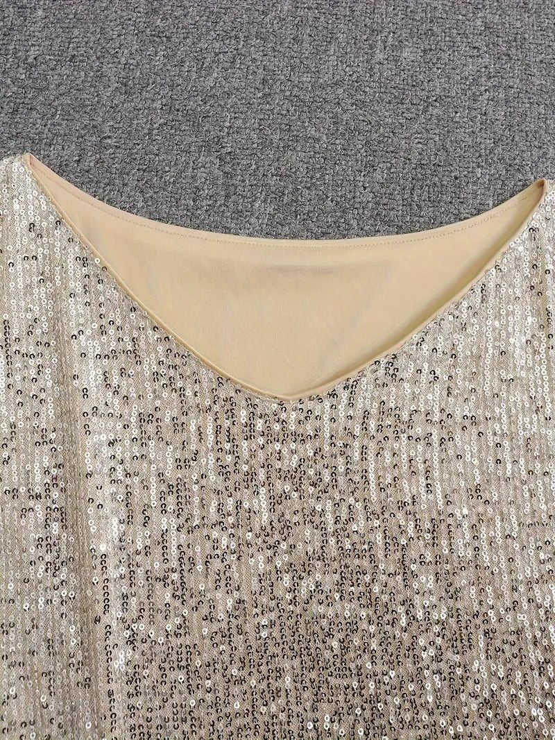 Sequin Off-Shoulder Dress for Women - View 8