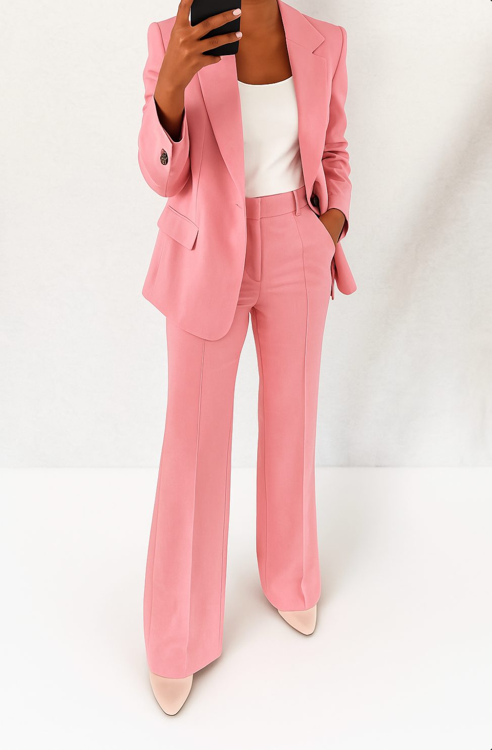 Single-Breasted Tailored Suit Set for Women - View 10