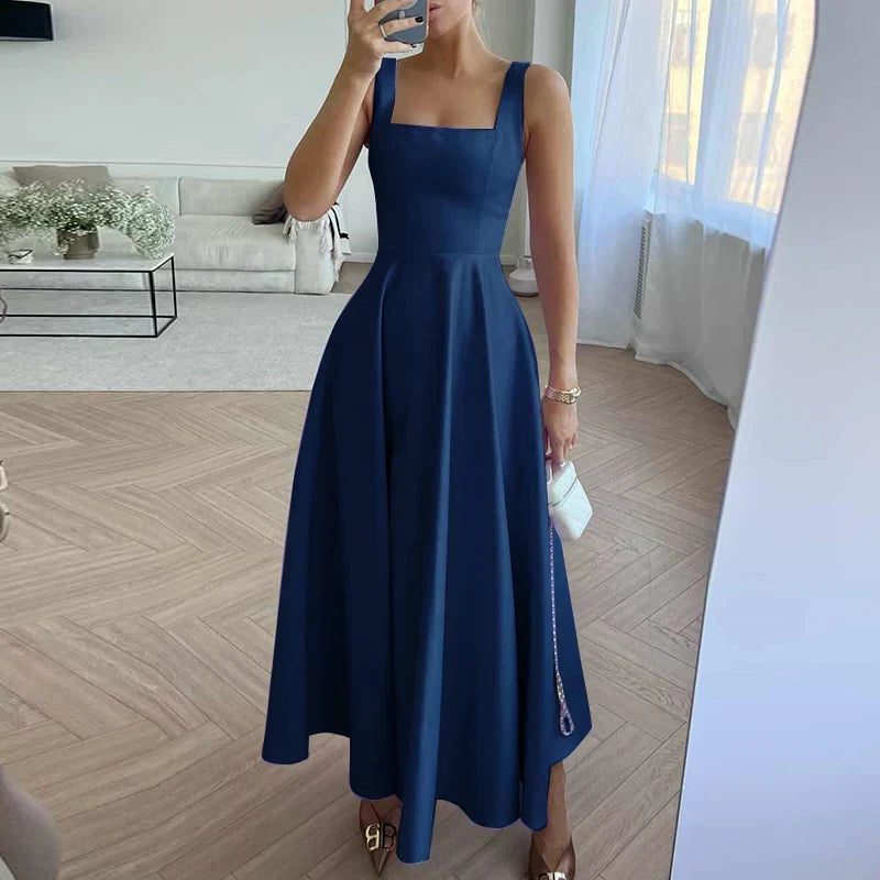 Sleeveless A-Line Maxi Dress for Women