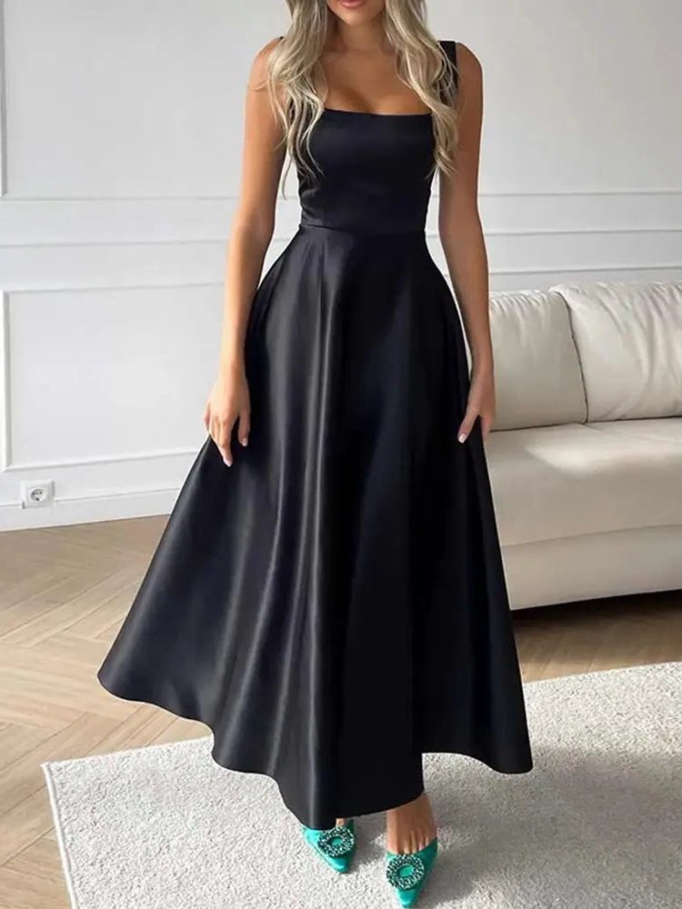 Sleeveless A-Line Maxi Dress for Women - View 2