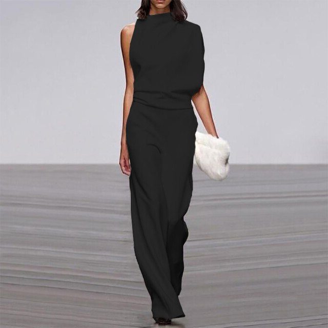 Sleeveless Wide Leg Jumpsuit for Women
