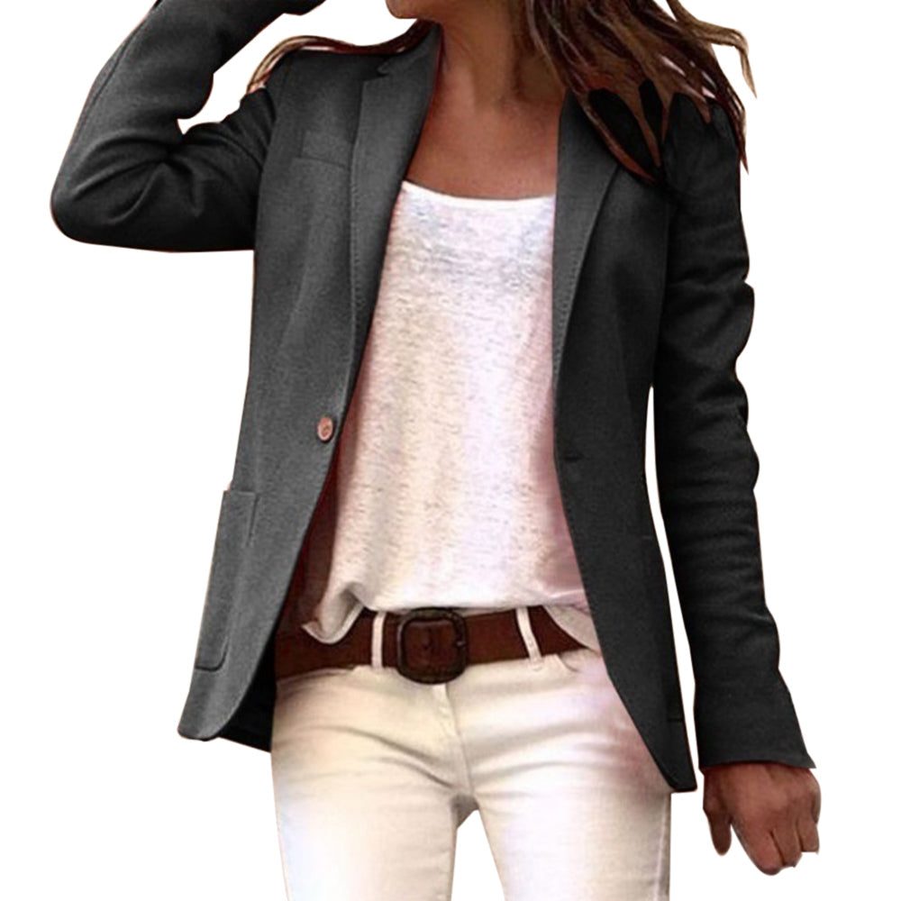 Slim Fit Long Sleeve Blazer for Women