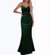 Slim Fit Wrap Maxi Dress with V-Neck for Women