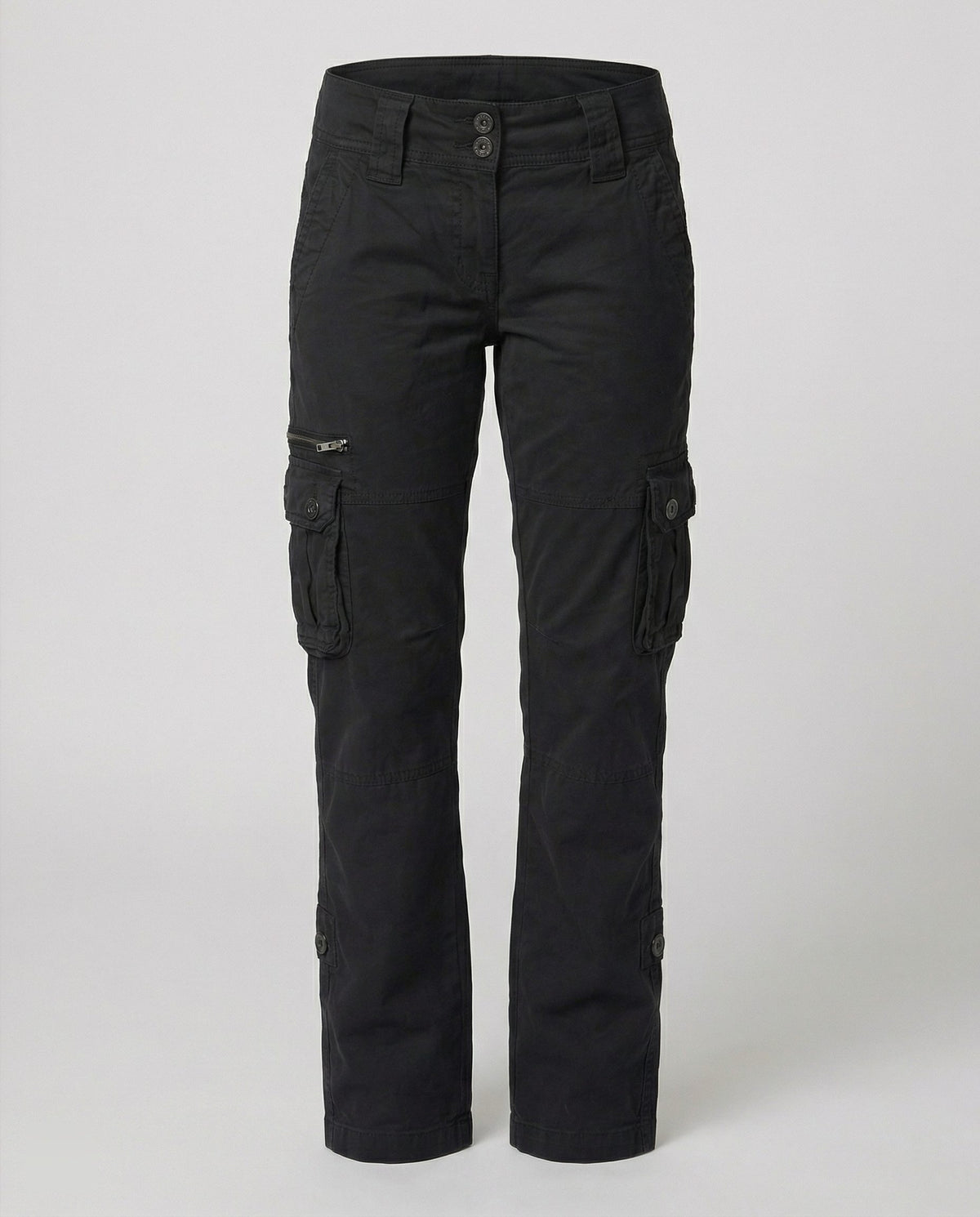 Straight Leg Cargo Trousers for Women - View 3