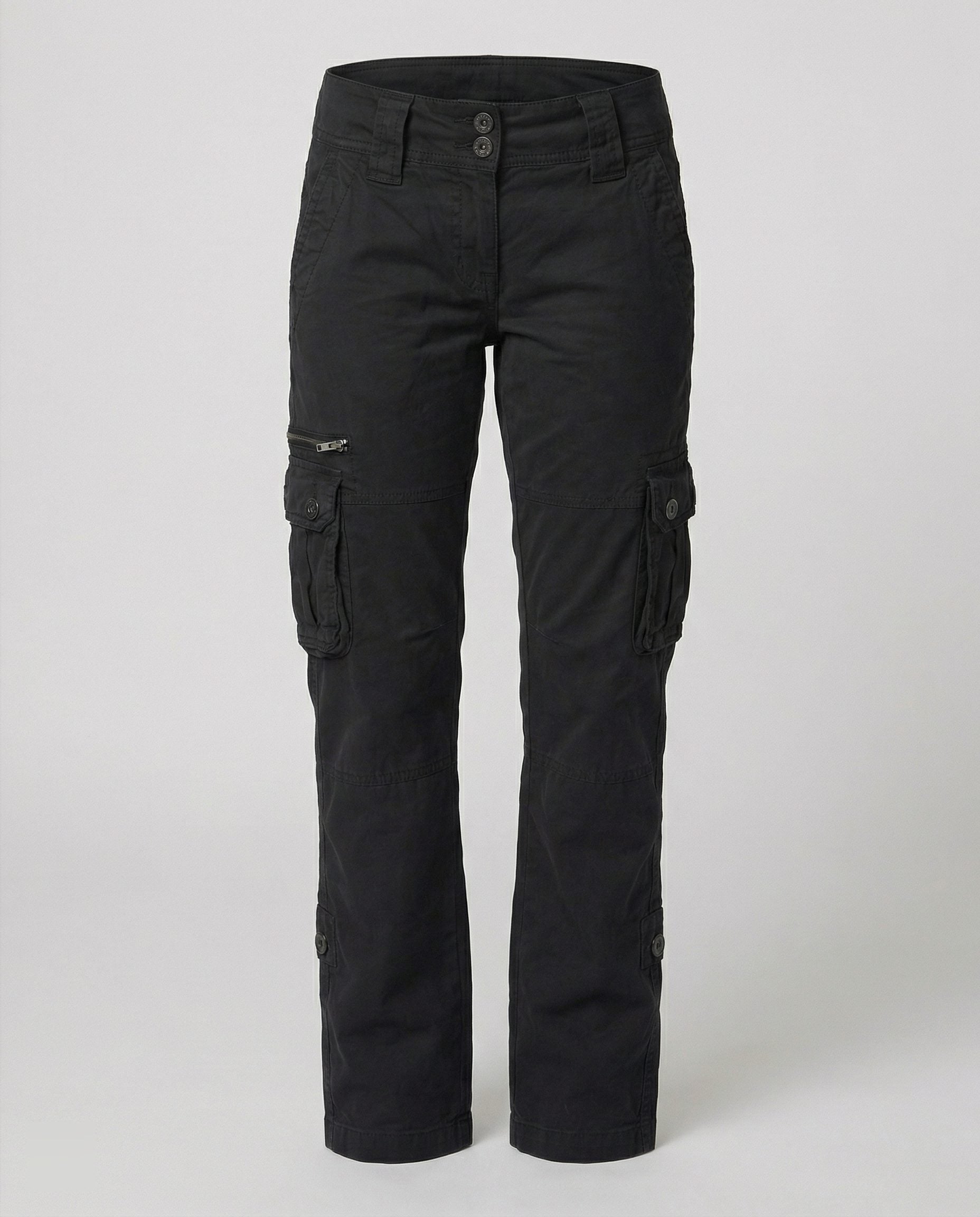 Straight Leg Cargo Trousers for Women - View 3