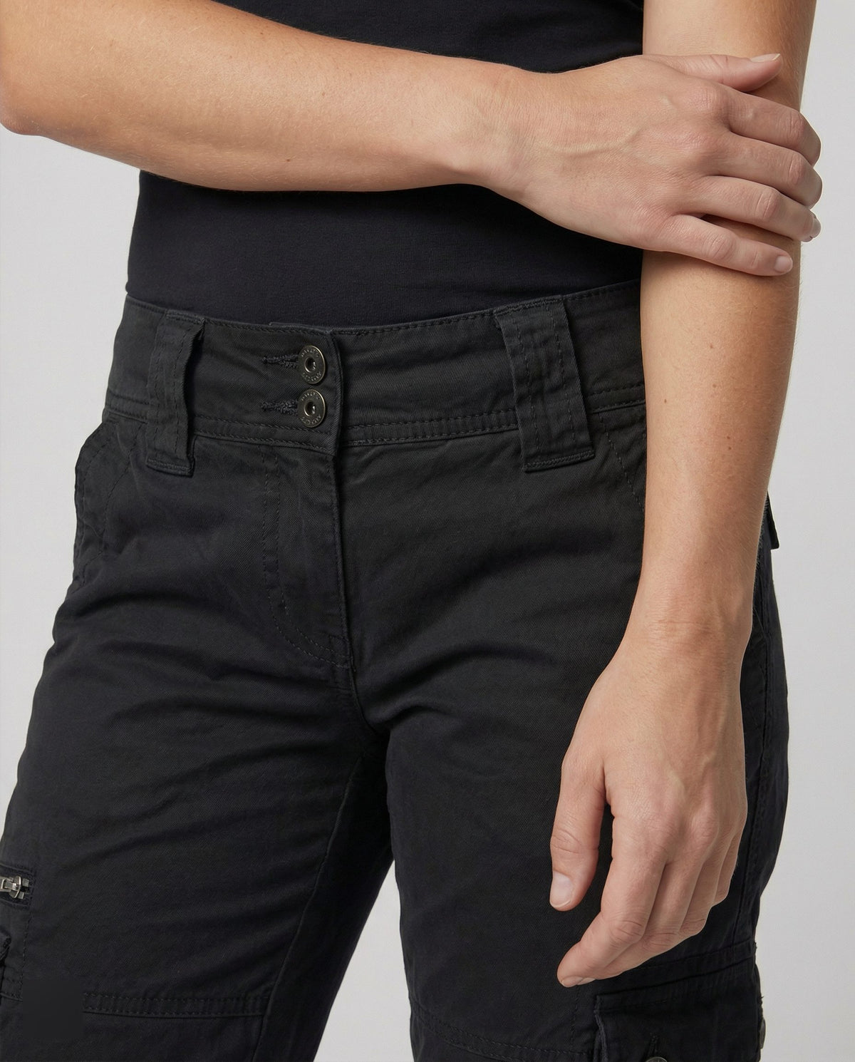 Straight Leg Cargo Trousers for Women - View 5