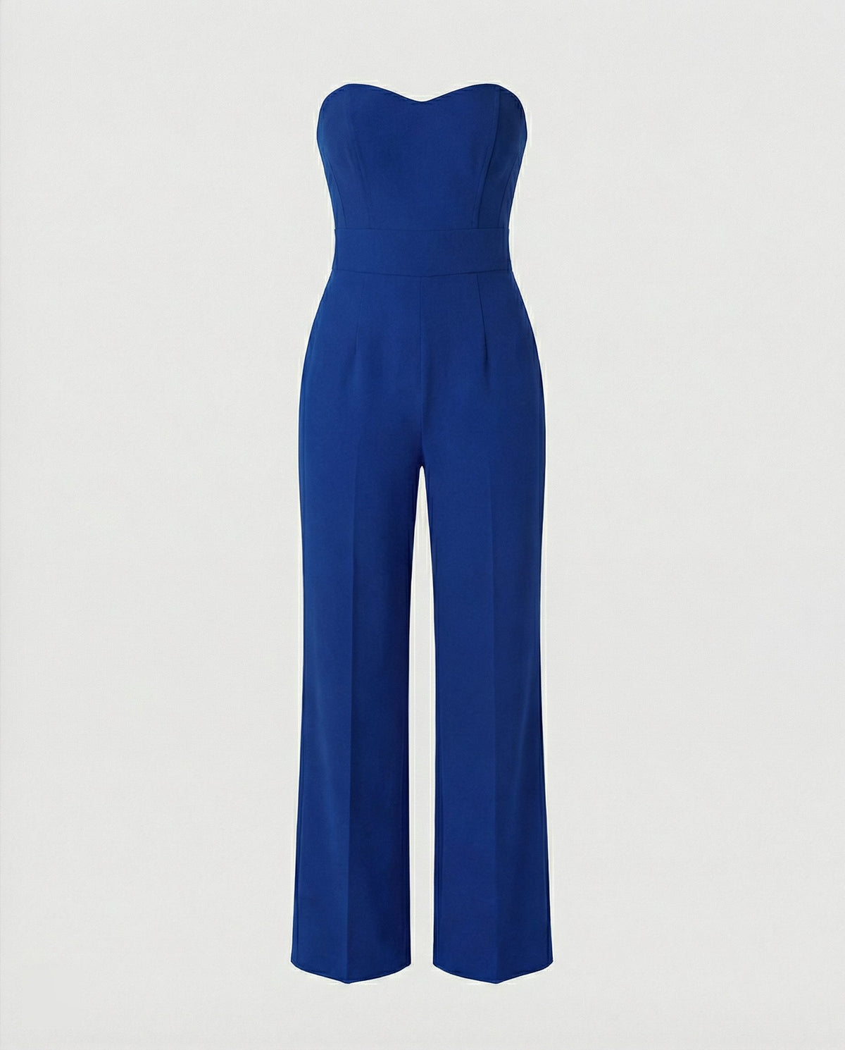 Strapless Corset Wide Leg Jumpsuit for Women - Dark Blue