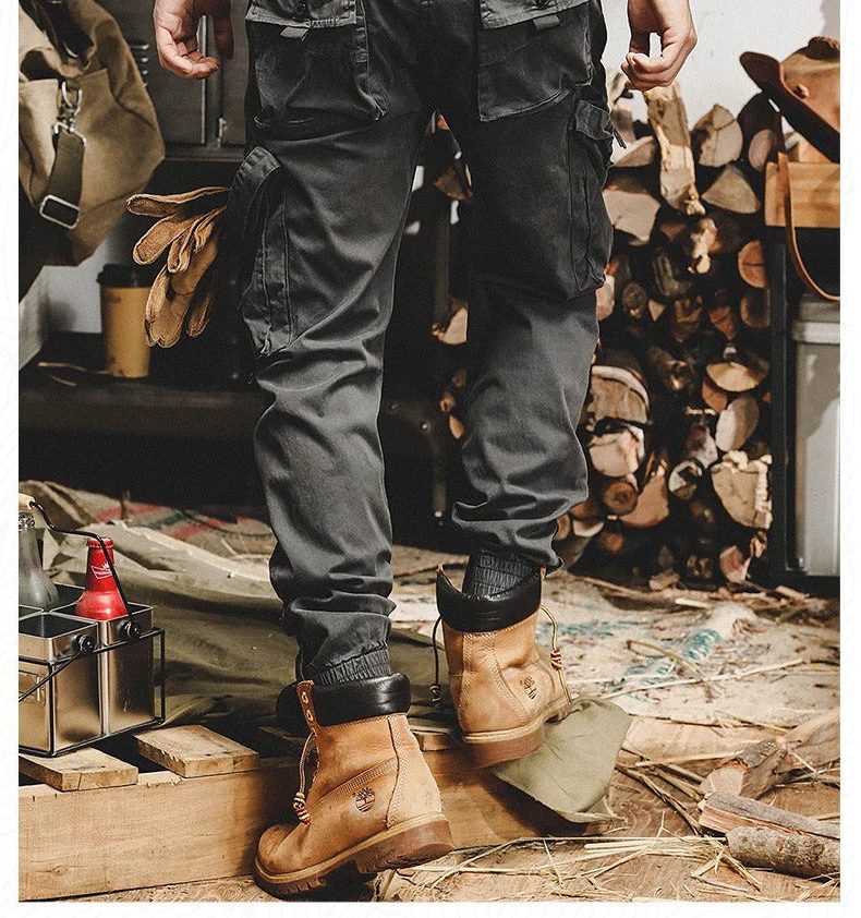Stretch Cargo Trousers with Pockets for Women - View 8
